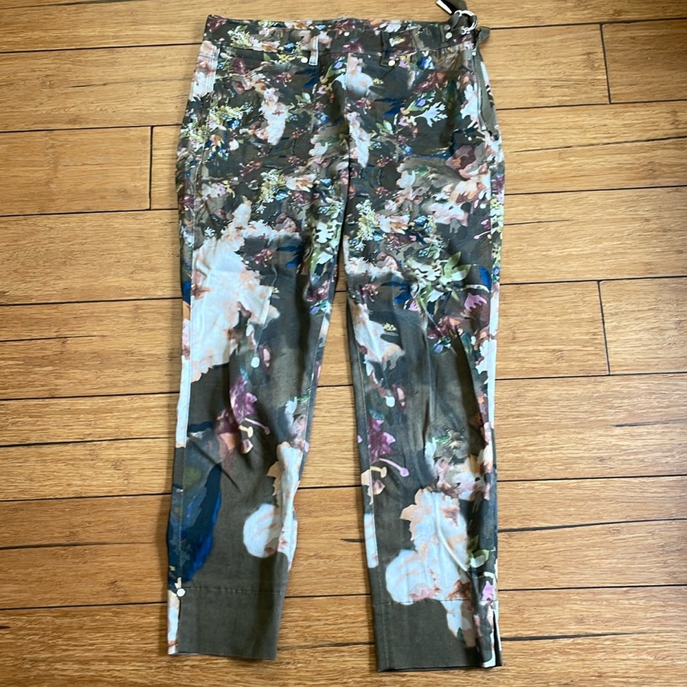 High Use multi colored cotton pants. Size 8